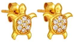 Bijou Brigitte Ohrringe Gold|Silver Crystals>Ohrstecker - en Water gold