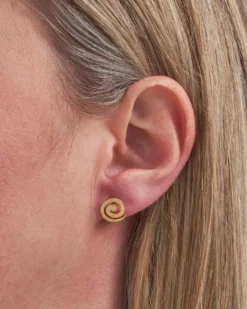 Bijou Brigitte Ohrringe 925Er Silber|Ohrringe Gold>Ohrstecker - Spiral gold