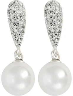Bijou Brigitte Ohrstecker|Perlenschmuck>Ohrstecker - Graceful Pearl weiß, silber