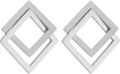 Bijou Brigitte Edelstahlschmuck In Silber|Wasserfester Schmuck>Ohrstecker - Graphic Silver silber