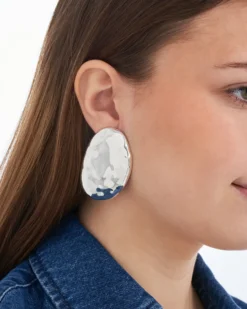 Bijou Brigitte Ohrstecker>Ohrstecker - Hammered Circle silber