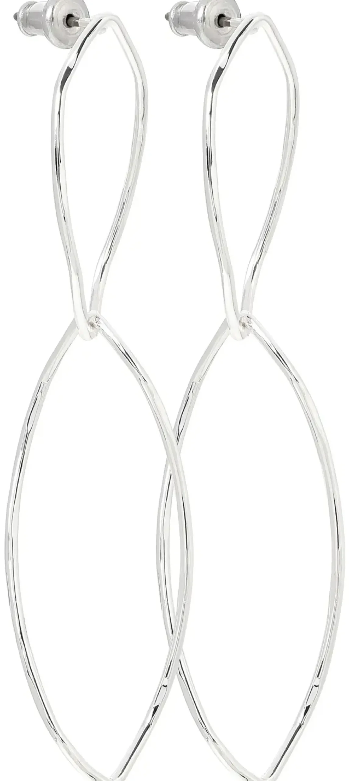 Bijou Brigitte Ohrstecker>Ohrstecker - Hammered Ovals silber