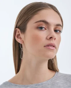 Bijou Brigitte Ohrstecker>Ohrstecker - Hammered Ovals silber