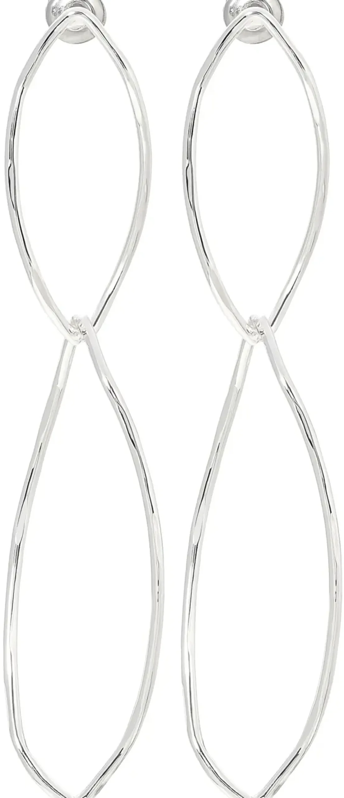 Bijou Brigitte Ohrstecker>Ohrstecker - Hammered Ovals silber