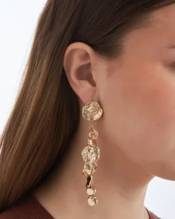 Bijou Brigitte Ohrringe Gold|Ohrstecker>Ohrstecker - Hammered Plates gold