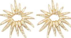 Bijou Brigitte Ohrringe Gold|Boho-Schmuck>Ohrstecker - Hammered Sun gold