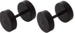 Bijou Brigitte Ohrstecker>Ohrstecker - Hanteln schwarz