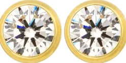 Bijou Brigitte Basics|Silver Crystals>Ohrstecker - Iced Circles gold