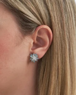 Bijou Brigitte Pastellschmuck|Ohrstecker>Ohrstecker - Iced Flower blau