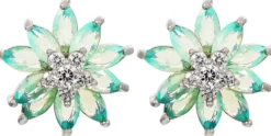 Bijou Brigitte Pastellschmuck|Ohrstecker>Ohrstecker - Iced Flower blau