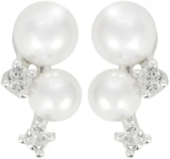 Bijou Brigitte Silver Crystals|Ohrstecker>Ohrstecker - Iced Pearl silber