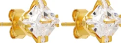 Bijou Brigitte Silver Crystals|Ohrstecker>Ohrstecker - Iced Squares gold