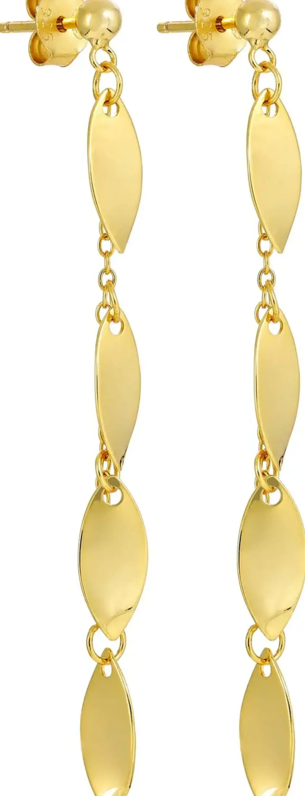 Bijou Brigitte Ohrringe 925Er Silber|Ohrringe Gold>Ohrstecker - Leaf Charms gold