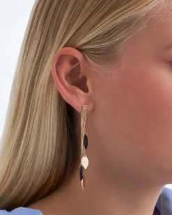 Bijou Brigitte Ohrringe Gold|Ohrstecker>Ohrstecker - Leaf Waterfall gold