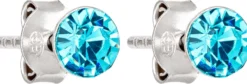 Bijou Brigitte Ohrringe 925Er Silber|Ohrringe 925Er Silber>Ohrstecker - Light Aqua blau