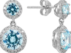 Bijou Brigitte Ohrringe 925Er Silber|Ohrringe 925Er Silber>Ohrstecker - Light Glam blau, silber