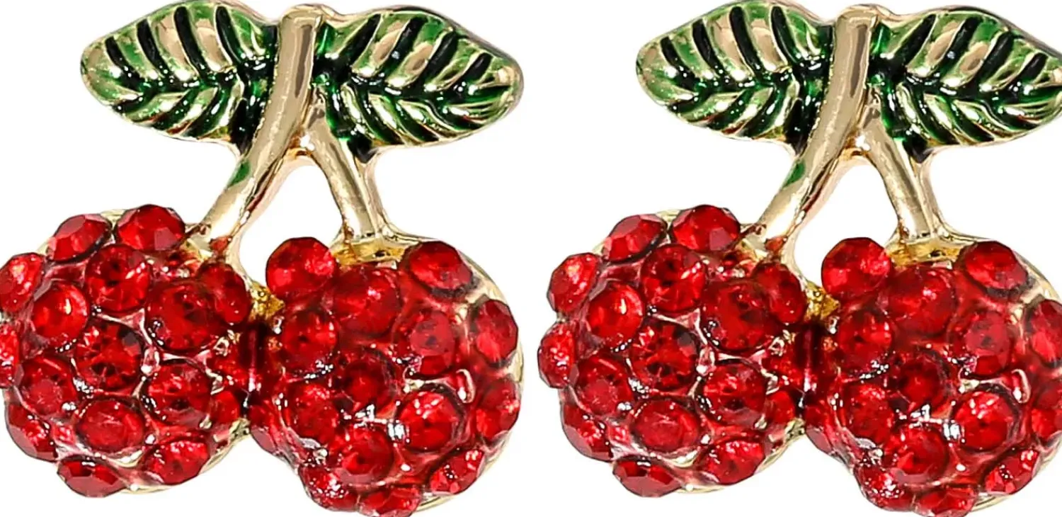 Bijou Brigitte Ohrstecker>Ohrstecker - Lovely Cherries rot