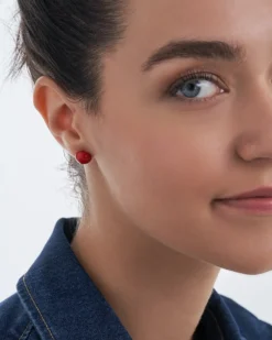 Bijou Brigitte Ohrringe 925Er Silber|Ohrringe 925Er Silber>Ohrstecker - Lovely Red rot