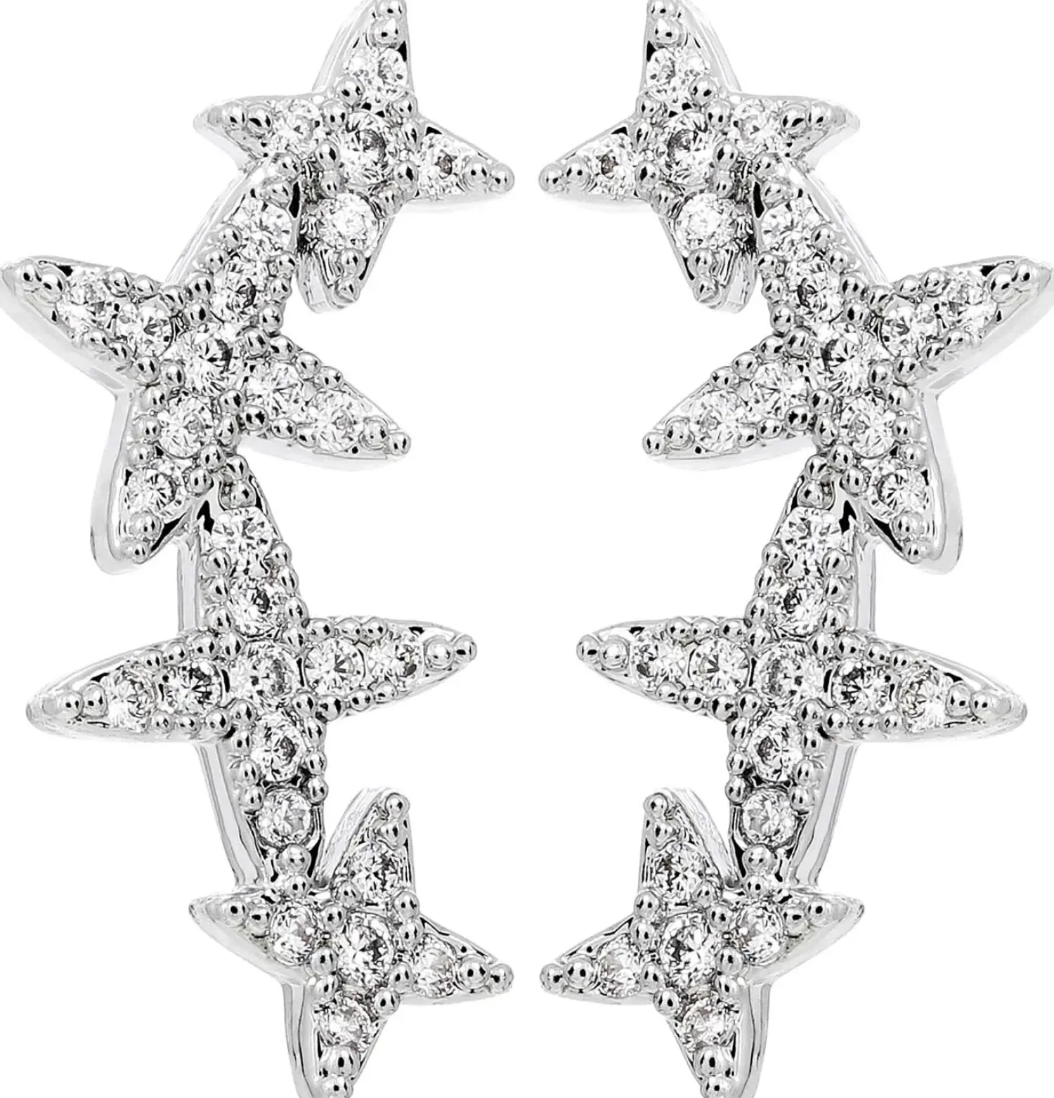 Bijou Brigitte Ohrstecker>Ohrstecker - Luxury Stars silber