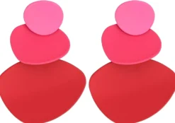 Bijou Brigitte Ohrstecker>Ohrstecker - Mat Rouge rosa, rot, pink