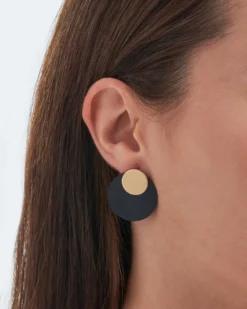 Bijou Brigitte Ohrstecker>Ohrstecker - Matt Colours schwarz