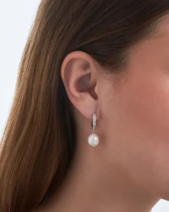 Bijou Brigitte Silver Crystals|Perlenschmuck>Ohrstecker - Mesmerizing Shine weiß, silber