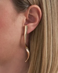 Bijou Brigitte Ohrringe Gold|Ohrstecker>Ohrstecker - Metal Swirl gold