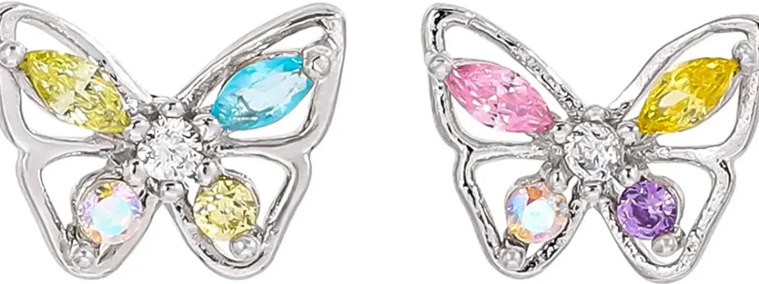 Bijou Brigitte Ohrringe 925Er Silber|Ohrringe 925Er Silber>Ohrstecker - Mindful Sparkle mehrfarbig, silber