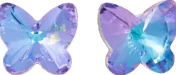 Bijou Brigitte Kinderschmuck|Ohrringe 925Er Silber>Ohrstecker - Mystic Wings lila, blau