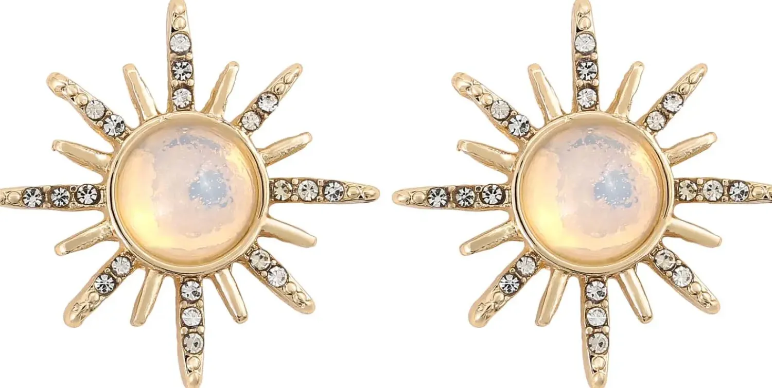 Bijou Brigitte Ohrringe Gold|Ohrstecker>Ohrstecker - Opal Sun gold