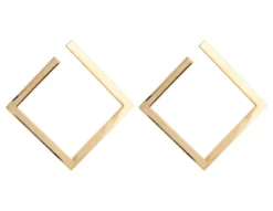 Bijou Brigitte Ohrringe Gold|Ohrstecker>Ohrstecker - Open Square gold