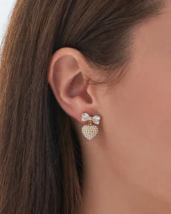 Bijou Brigitte Ohrringe Gold|Ohrstecker>Ohrstecker - Pearl Love gold, weiß