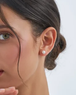 Bijou Brigitte Ohrstecker|Perlenschmuck>Ohrstecker - Pearly Beauty weiß, silber