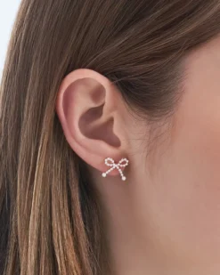 Bijou Brigitte Perlenschmuck|Ohrringe Gold>Ohrstecker - Pearly Bows gold, weiß