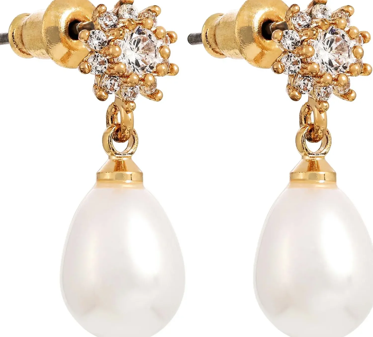 Bijou Brigitte Perlenschmuck|Ohrringe Gold>Ohrstecker - Pearly Charme gold, weiß