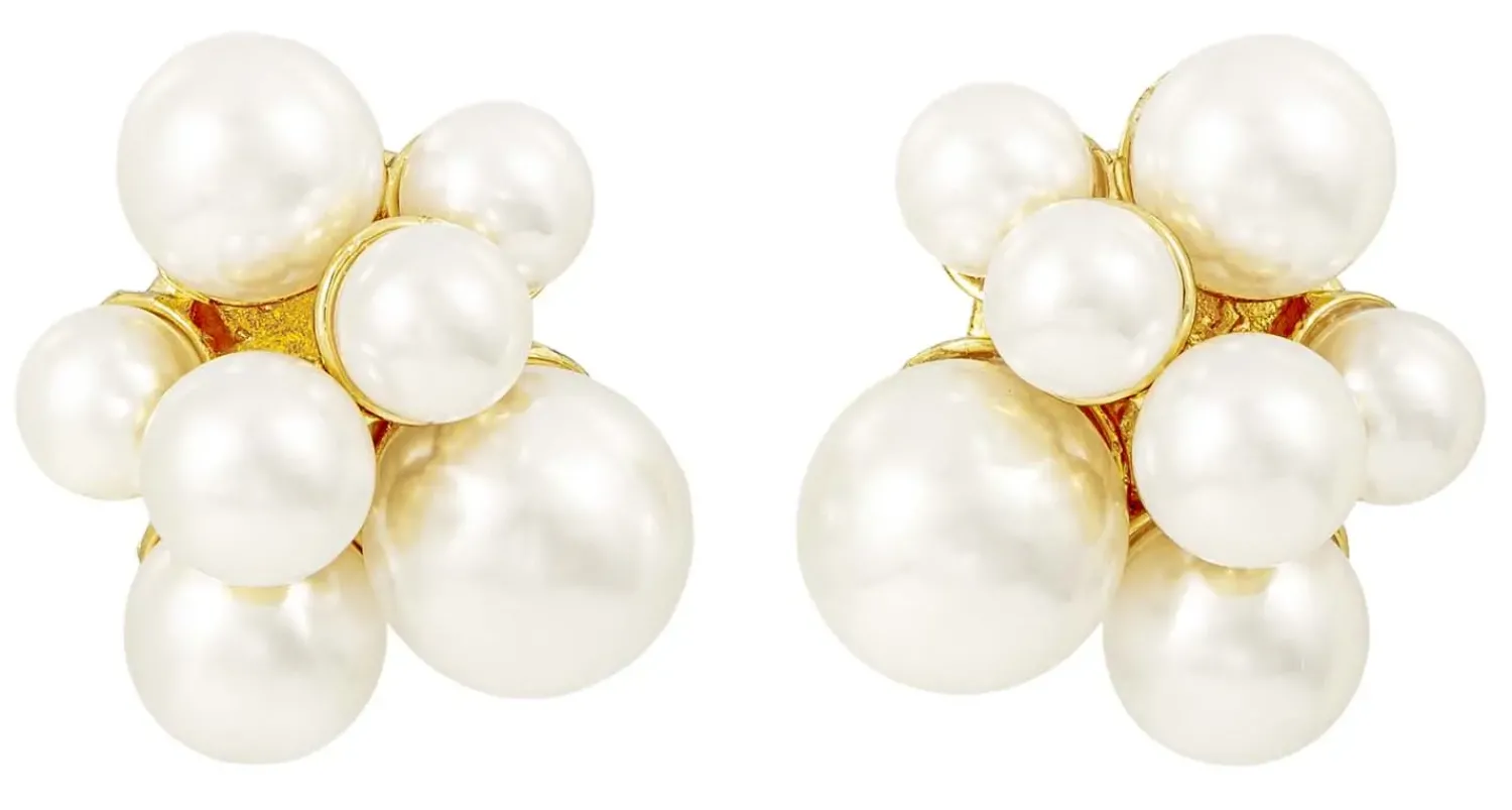 Bijou Brigitte Perlenschmuck|Ohrstecker>Ohrstecker - Pearly Chunk weiß