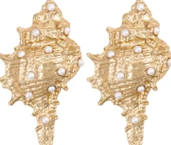 Bijou Brigitte Ohrringe Gold|Maritimer Schmuck>Ohrstecker - Pearly Shell gold