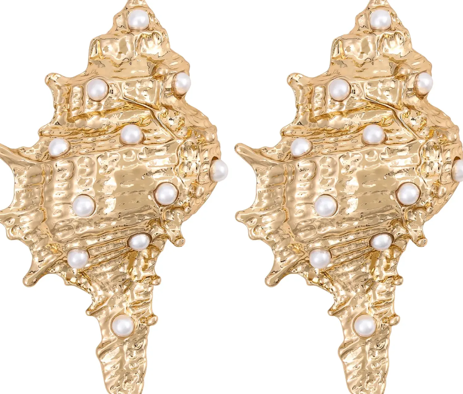 Bijou Brigitte Ohrringe Gold|Maritimer Schmuck>Ohrstecker - Pearly Shell gold