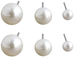 Bijou Brigitte Ohrstecker>Ohrstecker - Perlenmix weiß