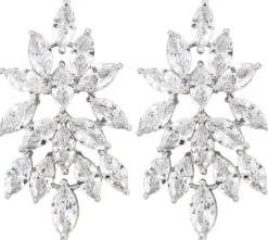 Bijou Brigitte Brautohrringe|Brautschmuck>Ohrstecker - Petal Rain silber