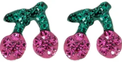 Bijou Brigitte Ohrringe 925Er Silber|Ohrringe 925Er Silber>Ohrstecker – Pink Cherry grün, pink