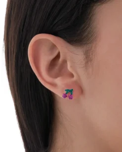 Bijou Brigitte Ohrringe 925Er Silber|Ohrringe 925Er Silber>Ohrstecker – Pink Cherry grün, pink