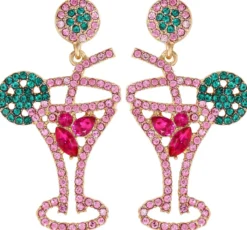 Bijou Brigitte Ohrstecker>Ohrstecker - Pink Cocktail grün, pink