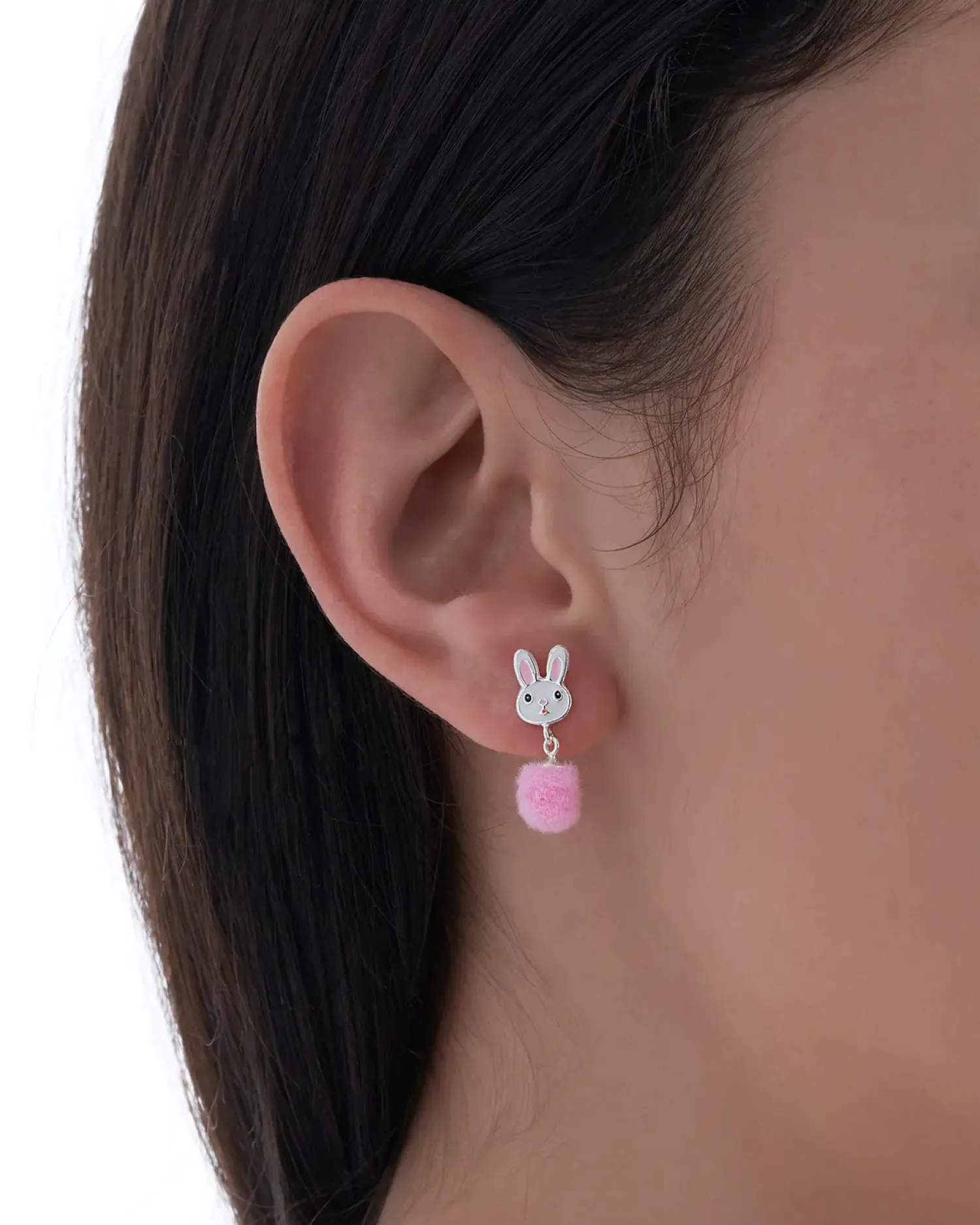 Bijou Brigitte Kinderschmuck|Ohrringe 925Er Silber>Ohrstecker - Pink Easter rosa, weiß