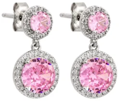 Bijou Brigitte Ohrringe 925Er Silber|Ohrringe 925Er Silber>Ohrstecker - Pink Glam rosa, silber
