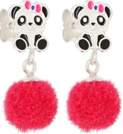 Bijou Brigitte Ohrstecker|Kinderschmuck>Ohrstecker - Pink Panda pink, mehrfarbig