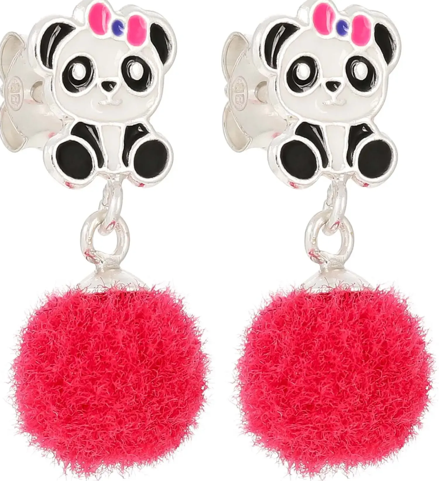 Bijou Brigitte Ohrstecker|Kinderschmuck>Ohrstecker - Pink Panda pink, mehrfarbig