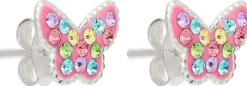 Bijou Brigitte Ohrstecker|Kinderschmuck>Ohrstecker - Pink Wing rosa, mehrfarbig