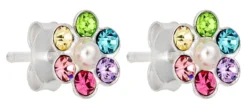 Bijou Brigitte Blumenschmuck|Ohrstecker>Ohrstecker - Rainbow Blossom mehrfarbig