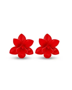 Bijou Brigitte Blumenschmuck|Ohrstecker>Ohrstecker - Red Bloom rot